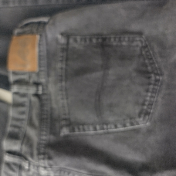 Vtg Lee's Mens Black Denim Jeans Regular Fit 42x30 - Picture 10 of 13